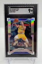 Stephen Curry 2019-20 Panini Prizm Basketball Silver Base Card 98 SGC 9 MT