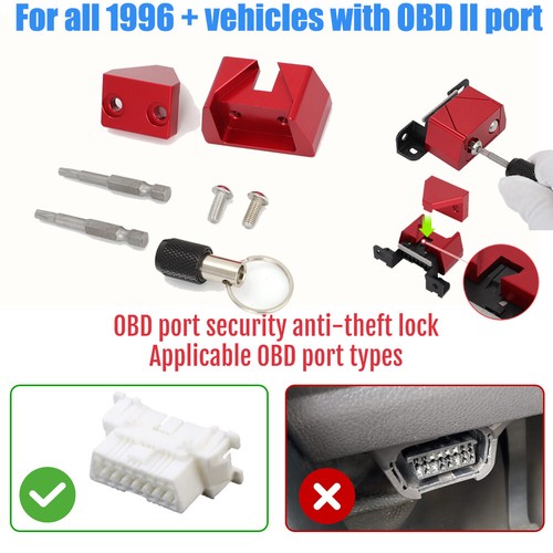 OBD II Port Anti-theft Lock Tool Kit For 1996+ Car Block Access to OBD Connector - Picture 1 of 16