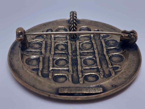 Sigmund Espeland viking bronze brooch pendant Scandinavian design - 第 2/3 張圖片