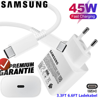 Original Samsung 45W Super Schnellladegerät USB-C Galaxy S23 S24 S25+ Ultra A54