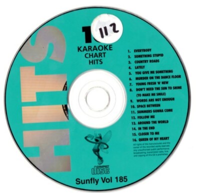 Sunfly Karaoke Hits Volume 185 16 Massive Hits CDG185
