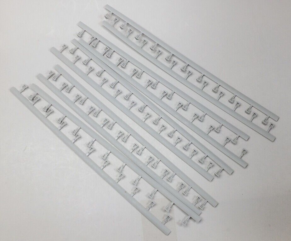 HO Slot Car Track Parts - Guard Rail for 9" Curves Lot of 10 Pieces - NEW - Gray
