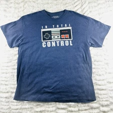 Nintendo Adult T-Shirt  - In Total Control NES Controller Pic 2XL
