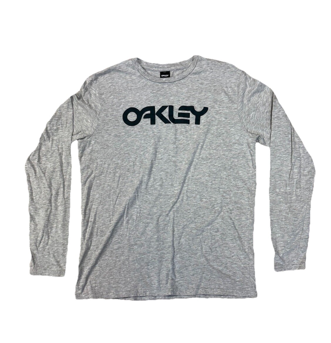 トップス archive OAKLEY A long sleeve t-shirt Oakley Long Sleeve Shirt Center Logo Grey • Size Large