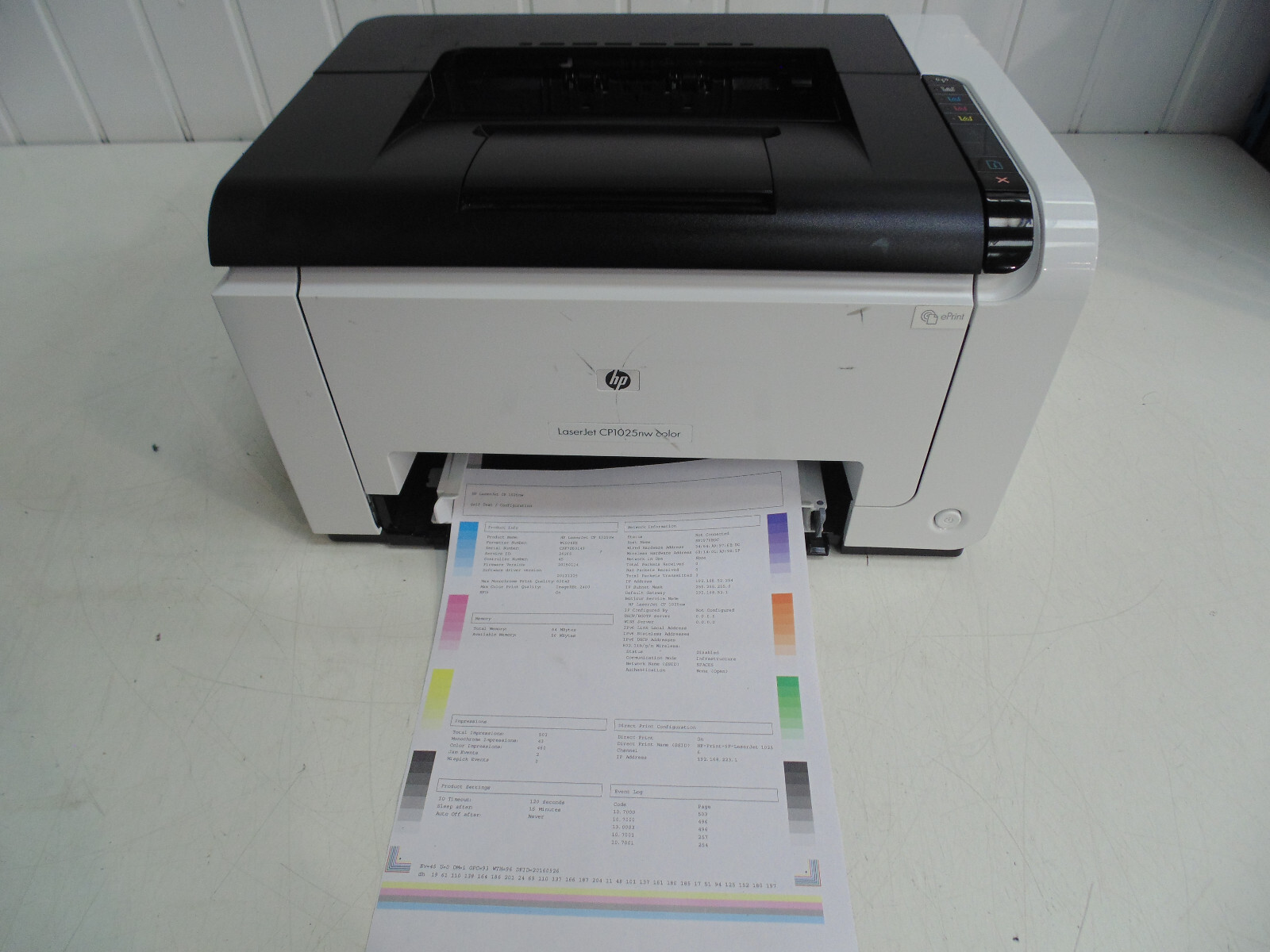 HP Laserjet CP1025NW Colour Printer eBay