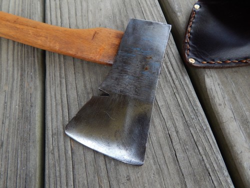 vintage 60's Small Bag HATCHET Solingen WEST GERMANY w/sheath - Picture 4 of 7