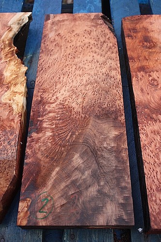 SALVAGED ANCIENT COASTAL REDWOOD BURL guitar top billet / knife handle AAA - Picture 9 of 10