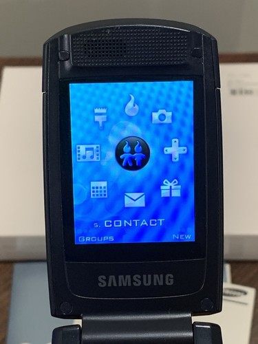Samsung Flip Phone SPH-A513 Helio Fin Dual Band 3GB 2007 BLUE/BLACK New Battery - Picture 11 of 23