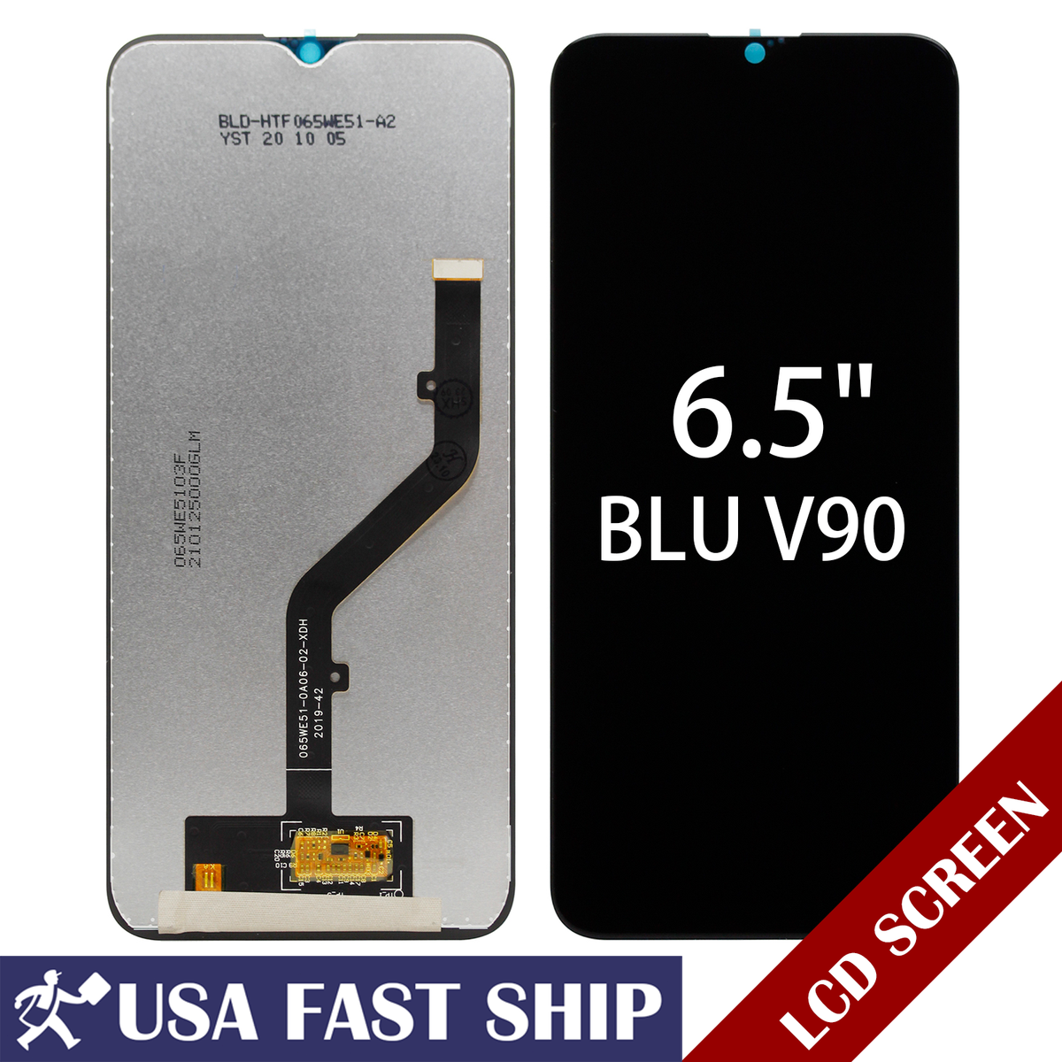 Digitizer LCD Touch Screen Display Assembly Glass For BLU V90