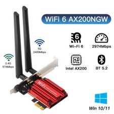 WiFi 6 Crad PCIe Bluetooth 5.2 3000Mbps Wireless Network Adapter for Desktop PC