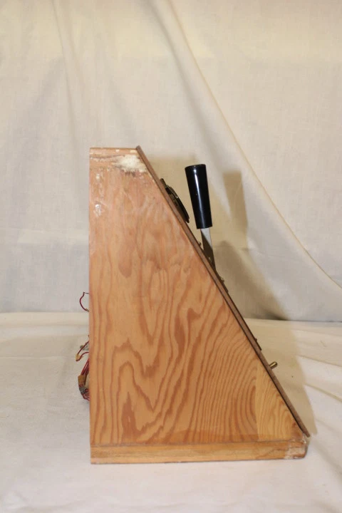 Handmade Wood Traintrack Control Panel Manostat Throttle Voltmeter Steampunk - Image 4 of 4