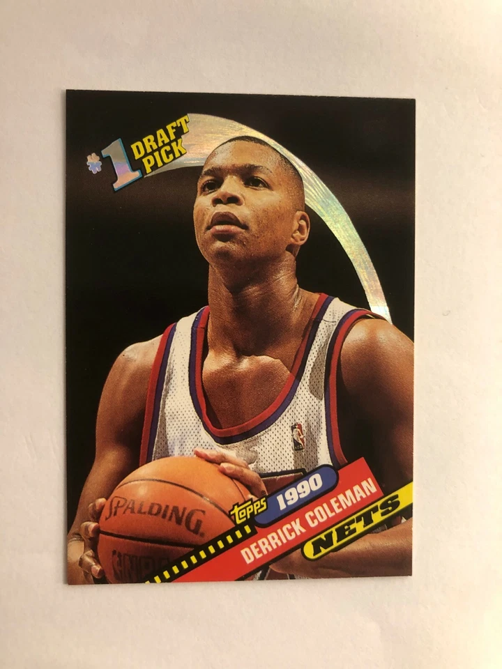 Bonita tarjeta de baloncesto Derrick Coleman Topps 1993 # 10 hecha en EE. UU. Foto 2 de 4