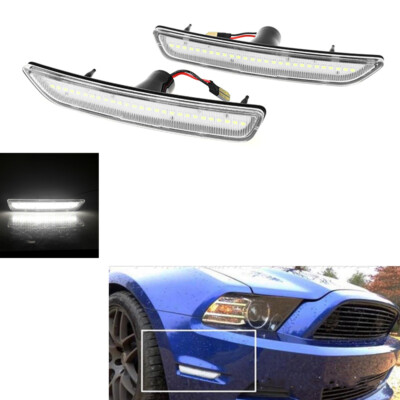 Für 2010-2014 Ford Mustang Auto Seitenmarkierung Blinker Signalleuchte Lampe 2x