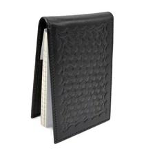 Police Basketweave Leather Notebook Cover Note Pad Memo Book 3x5 Whip It