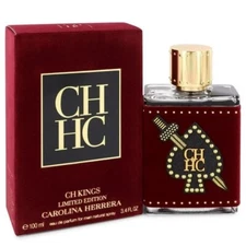 Men Carolina Herrera CH Kings 3.4oz 100ml Eau de Parfum / New In Box / Rare