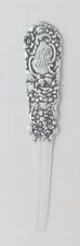 Stieff Rose? by Stieff All Sterling Letter Opener- 6" Mono'd