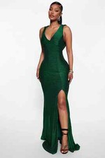 Women's Emerald Green Maxi/Gown Dress, Size Medium