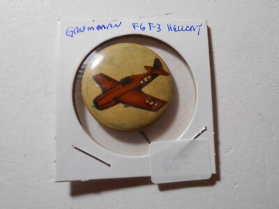 Kellogg's Pep Gruman F6F3 Hellcat pin-back button