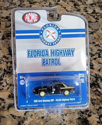 Greenlight ACME 1:64 CHASE 1991 Ford Mustang SSP FHP Florida HWY Patrol #0178