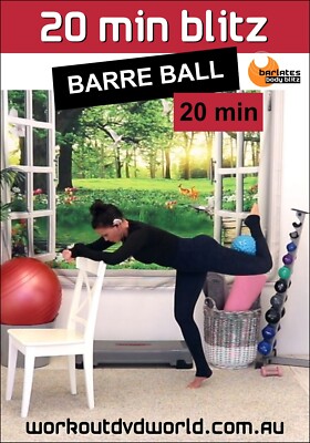 BARRE WORKOUT TOTAL BODY WITH BALL DVD 20 MIN BLITZ BARRE DVD