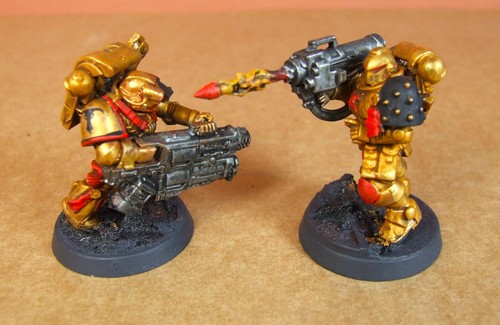 Warhammer 40K - Space Marines - Minotaurs - Troops x3 + Captain (BZ5) - Picture 4 of 5