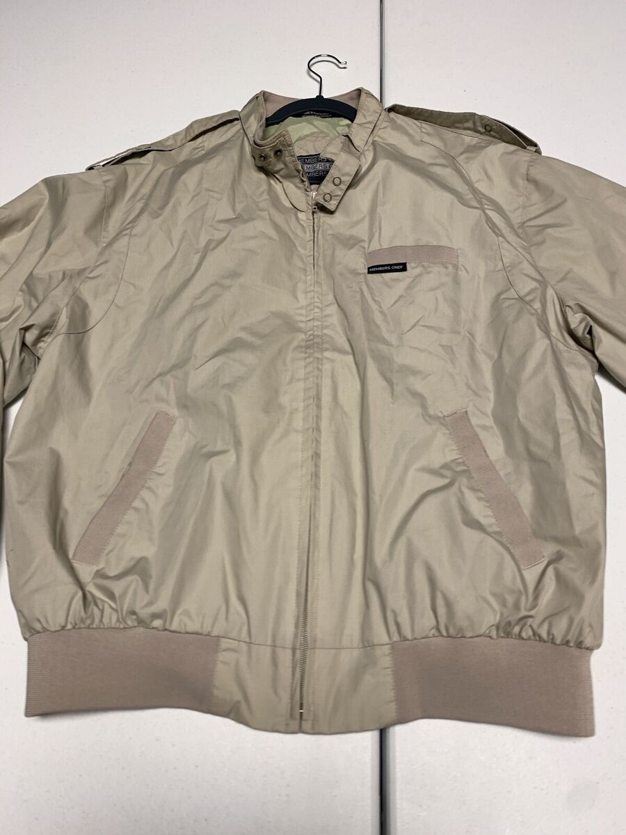 Members Only Jacket Men's Size L Long Vintage 80s Style Members Only Jacket Men's Size L Long Vintage 80s Style