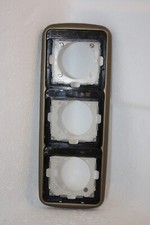Jung topline 3-fach Rahmen in bronze - Einlegefolie Symbol "Dimmer" und "Licht"