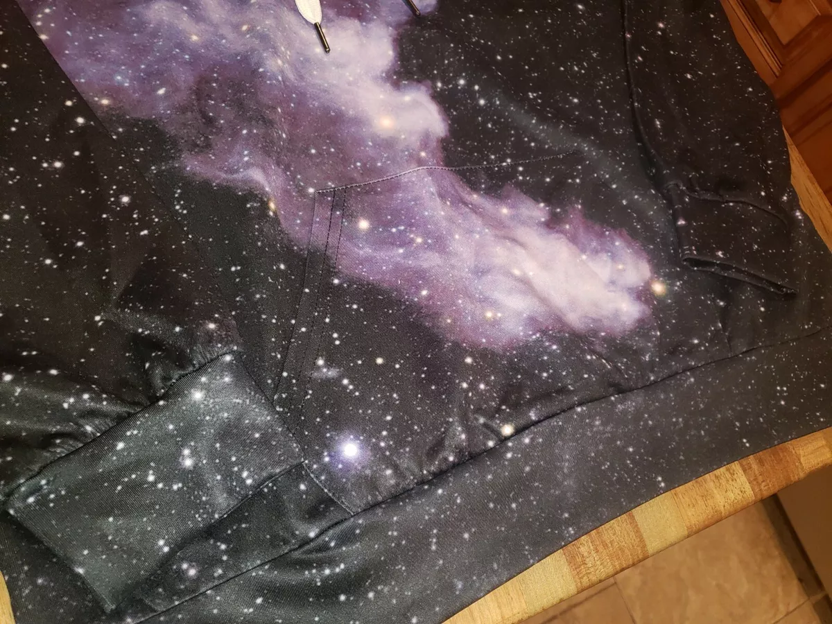 Mens Galaxy Space Printed Hoodie Sweatshirt Hooded Pullover w