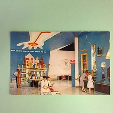 Vintage 1960's Disneyland Monsanto Hall of Chemistry Souvenir Color Postcard Wow