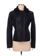 Montanaco Women Black Faux Leather Jacket S