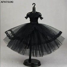 Black Lace Princess Dress For 11.5" Doll Outfits Gown Clothes Blyth 1/6 Doll Toy