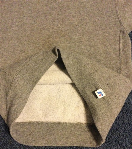 Used ~ Russell Athletic Gray Pullover Hoodie w Front Pocket ~ Size Medium Youth. - Picture 9 of 12