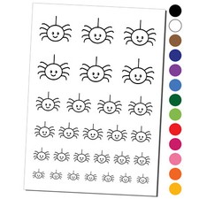 Cute Spider Temporary Tattoo Water Resistant Set
