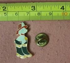 Vtg RARE Fire Safety Walk October 7, 1990 lapel pin Dalmation in Fireman Boots