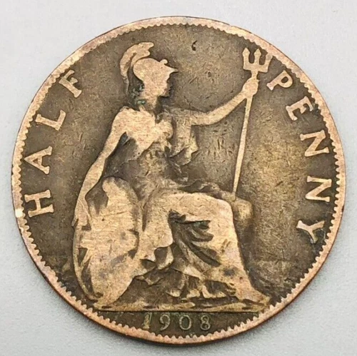 1908 Edward VII Half Penny — photo from the most recent tracked eBay sale