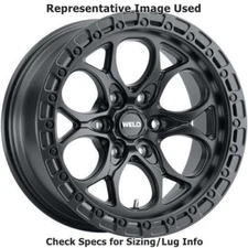 Weld Racing W10879084500 Ledge 6 17"x9" Wheel, 6x139.7 Bolt Pattern, Satin Black