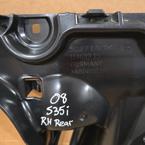 2008 - 2010 BMW 535i Rear Right Passenger Side Bumper Mount Retainer Bracket OEM - Picture 3 of 13