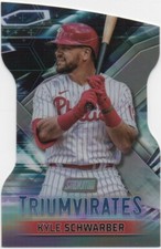 Kyle Schwarber 2023 TOPPS STADIUM CLUB BASEBALL Triumvirates #T-15 Phillies