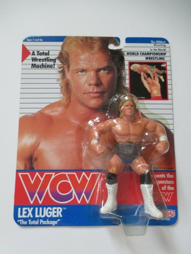 Lex Luger Galoob WCW Figure MOC WWE US Card...