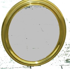 Spiegel,Wandspiegel,oval,gedrückter Messingrahmen,ca.1850