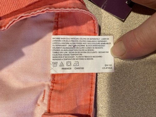 NWT Gloria Vanderbilt Shorts Convertible Bermuda To Cuffed Womens Size 8 Coral - Picture 13 of 14