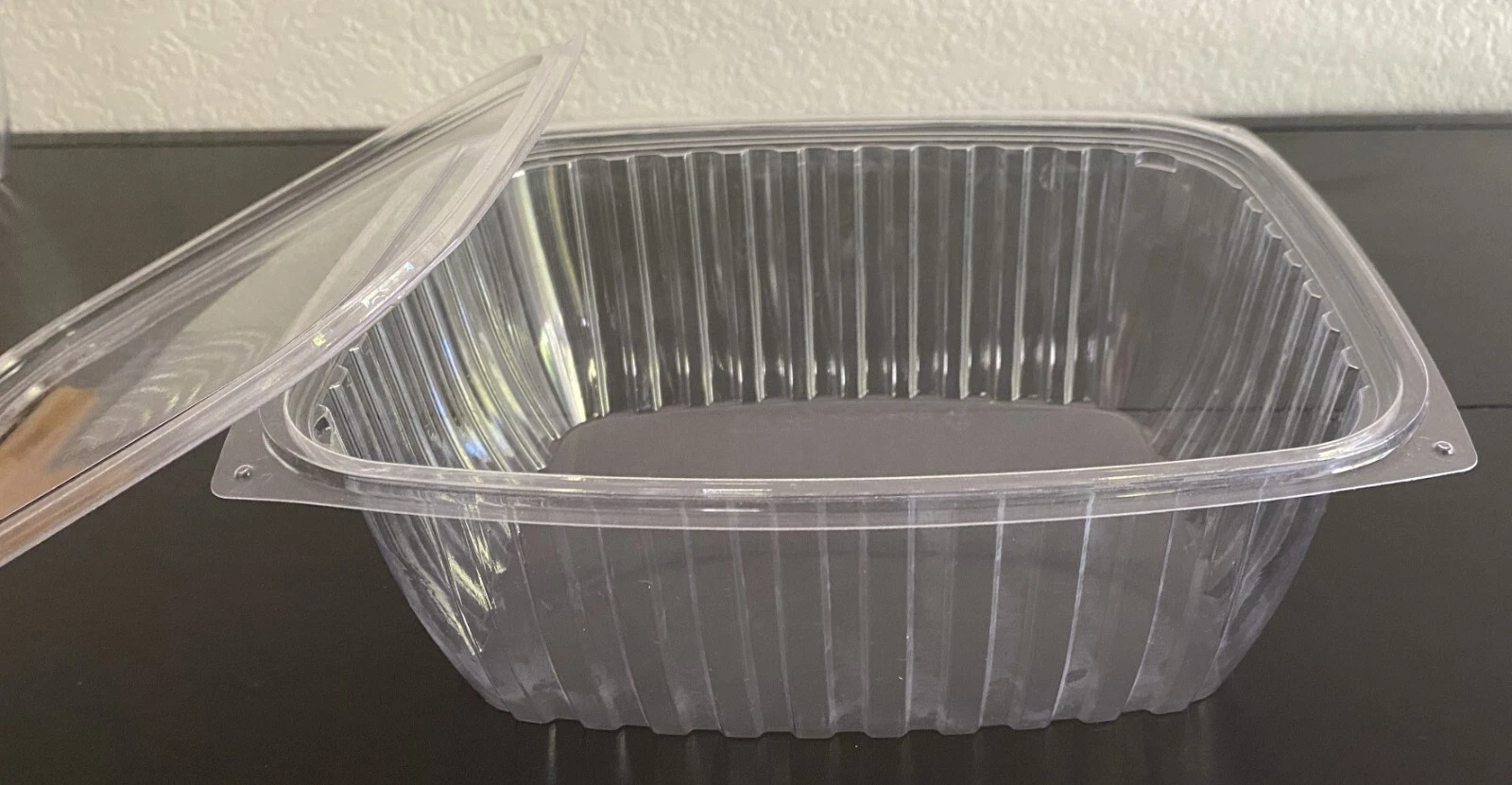 64 oz PLA Rectangular Deli Containers w/ Lid (50-pack)