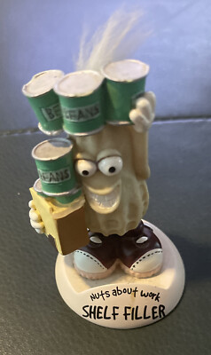 Nuts About Work Regalfüller Wackelkopf Geschenk Figur Schreibtisch