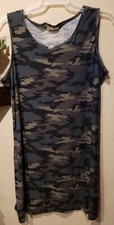 Soft Stretchy Camo Tank Dress Plus Size 2X NWOT