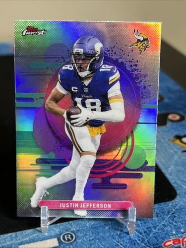 2025 Topps Finest Justin Jefferson Uncommon Refractor