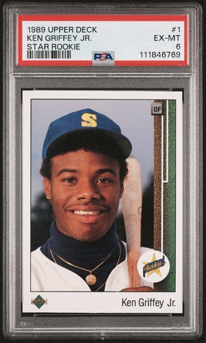 Ken Griffey Jr. 1989 Upper Deck #1 Star Rookie PSA 6 Mariners