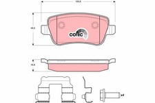 Bremsbelagsatz Hinten für Fiat Croma 194 05-11
