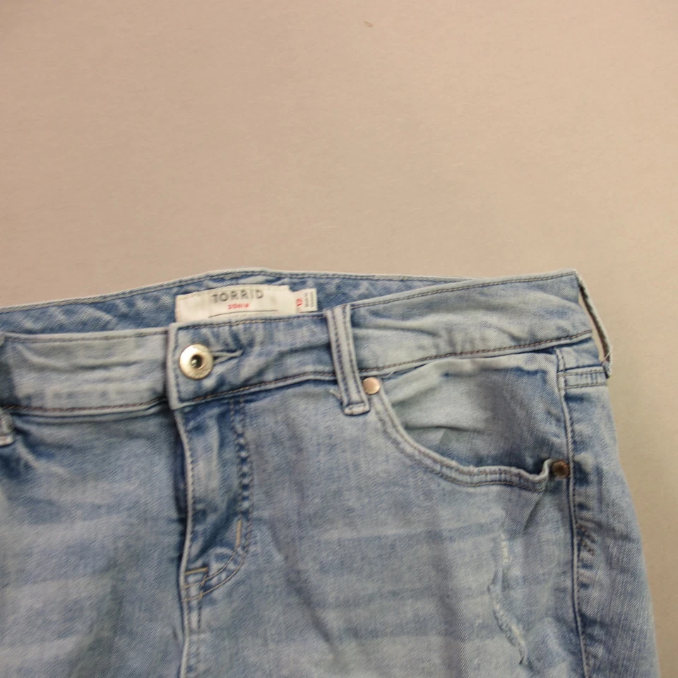 Шорты женские Torrid 12 легкие уличные китайские синие джинсовые с карманами - Изображение 2 из 4