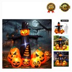 Inflatable 7FT Pumpkin Decoration with LED Lights - Perfect for Halloween