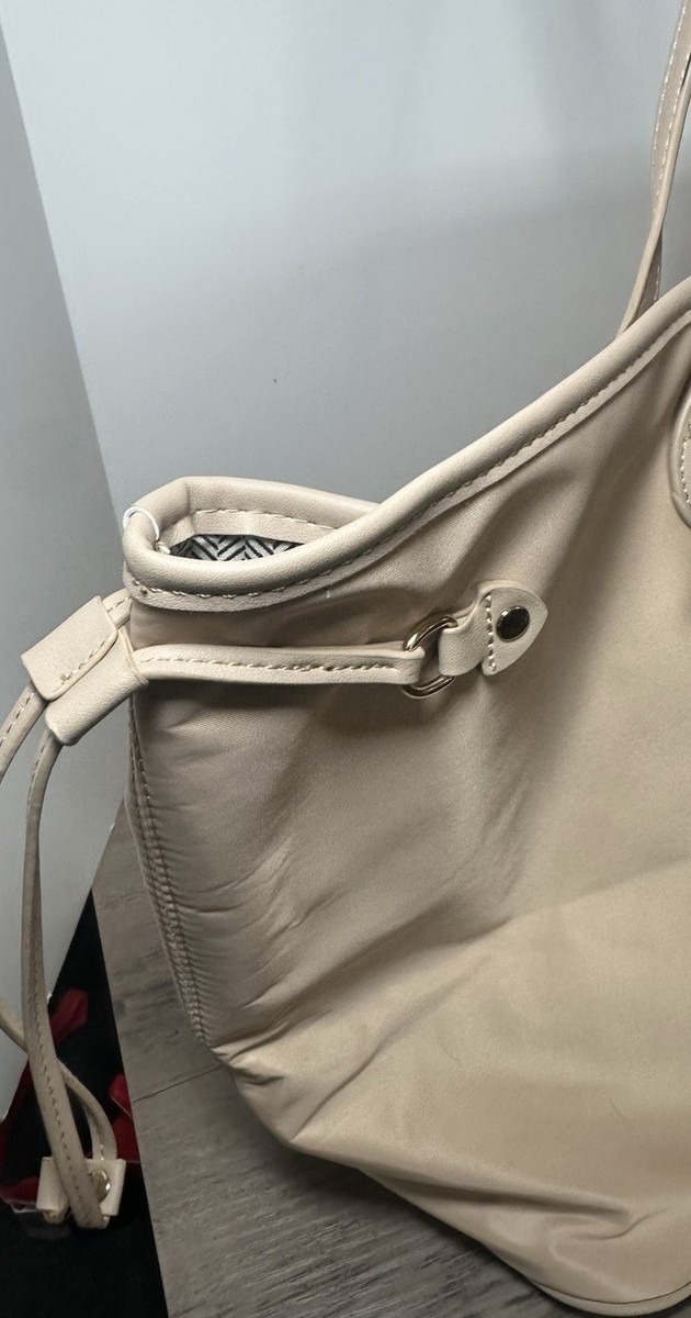Threaded Pear Beige Tote Bag Purse View 3